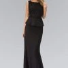 Elizabeth K - GL1422 Laced Bateau Neck Gown Long Dresses