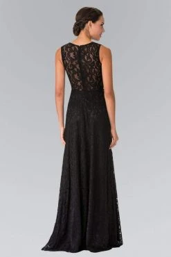 Elizabeth K - GL1460 Sleeveless Beaded Lace Long Dress