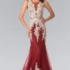 Elizabeth K - GL1462 Ornate Lace Illusion Trumpet Gown