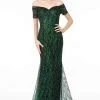 Elizabeth K - GL1846 Short Sleeve Glimmer Long Mermaid Gown