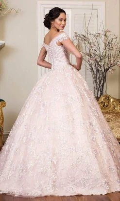 Elizabeth K - GL1942 Wide Neck Embellished Ballgown