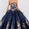 Elizabeth K - GL1957 Rosette Embroidered Ballgown