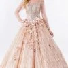 Elizabeth K - GL1963 Long Sleeve Jeweled Ballgown