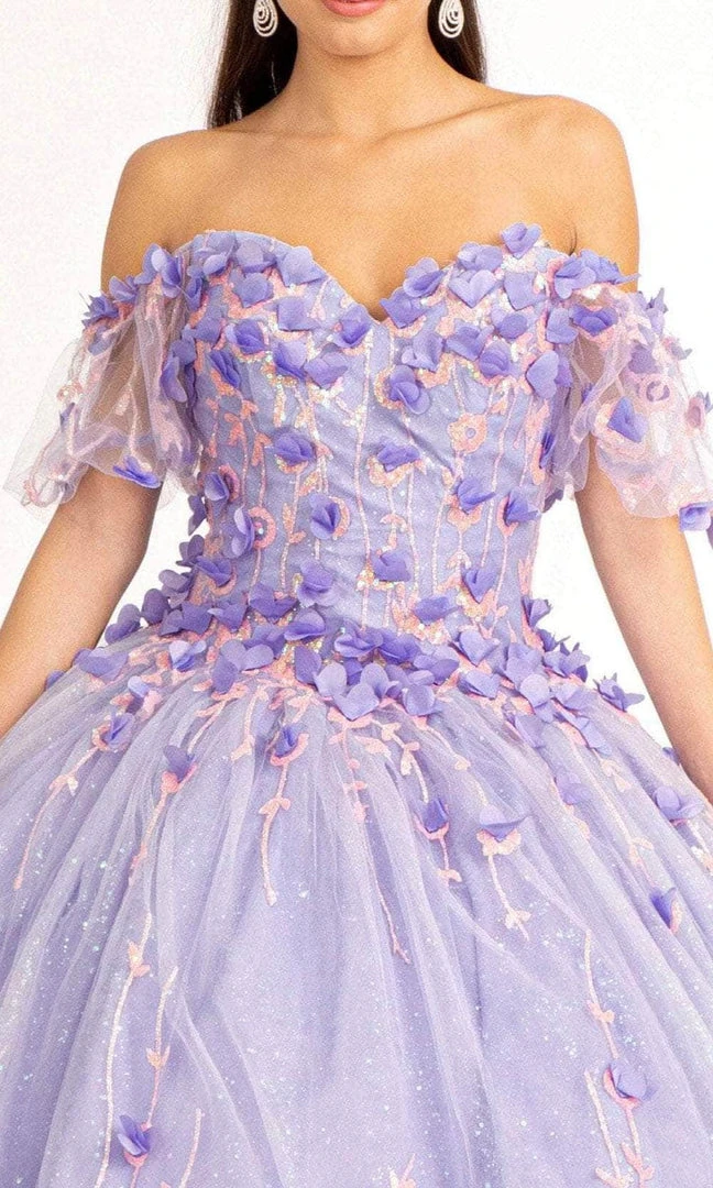 Elizabeth K GL1975 - Floral Glitter Ballgown 16 Elizabeth K GL1975 - Floral Glitter Ballgown