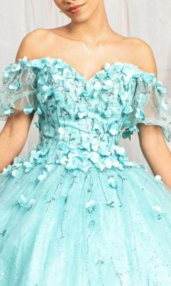 Elizabeth K GL1975 - Floral Glitter Ballgown 47 Elizabeth K GL1975 - Floral Glitter Ballgown