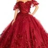 Elizabeth K GL1975 - Floral Glitter Ballgown 1 Elizabeth K GL1975 - Floral Glitter Ballgown