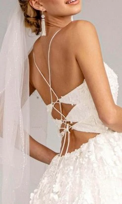 Elizabeth K GL1985 - Sleeveless Floral Wedding Dress 9 Elizabeth K GL1985 - Sleeveless Floral Wedding Dress