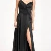 Elizabeth K GL1993 - Spaghetti Strap V-Neck Prom Dress With Slit 1 Elizabeth K GL1993 - Spaghetti Strap V-Neck Prom Dress With Slit