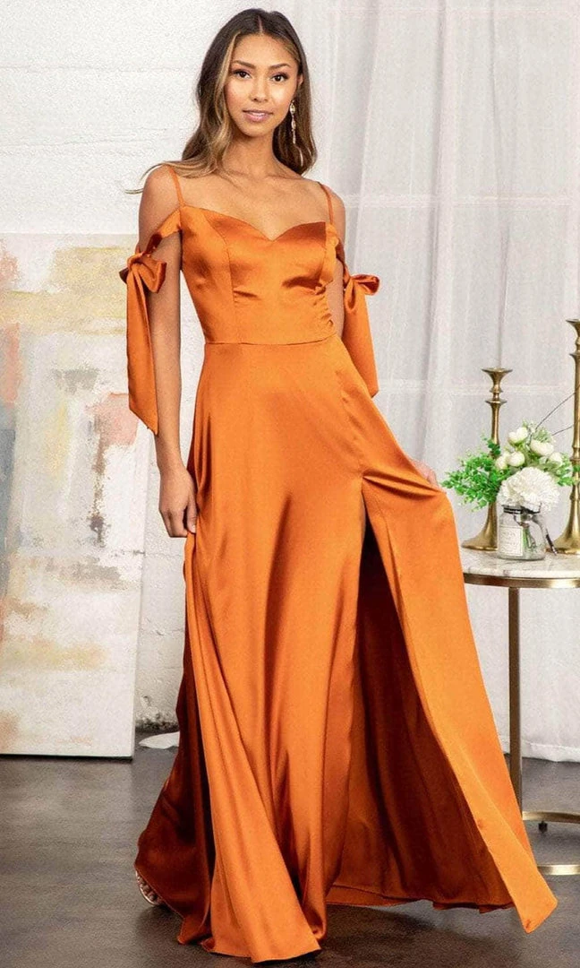 Elizabeth K GL1994 - Tie Strap Satin A-Line Prom Dress 18 Elizabeth K GL1994 - Tie Strap Satin A-Line Prom Dress