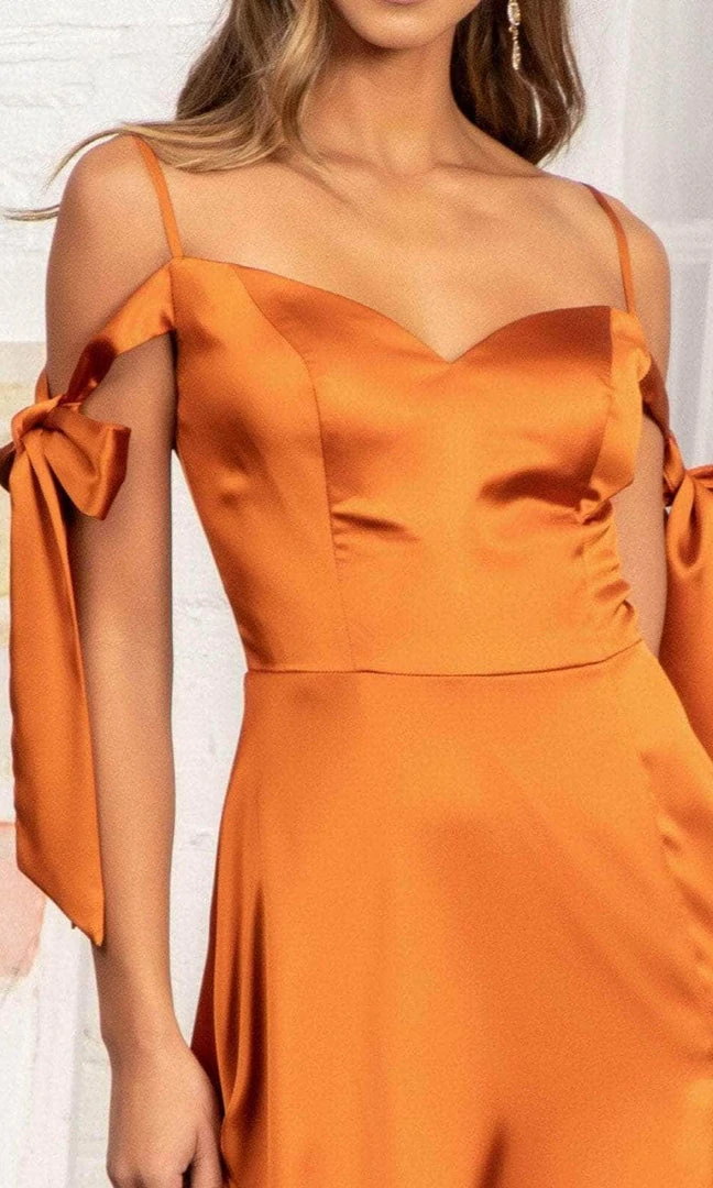 Elizabeth K GL1994 - Tie Strap Satin A-Line Prom Dress 20 Elizabeth K GL1994 - Tie Strap Satin A-Line Prom Dress