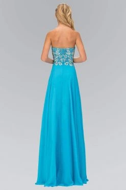 Elizabeth K - GL2018 Strapless Embroidered Chiffon Gown