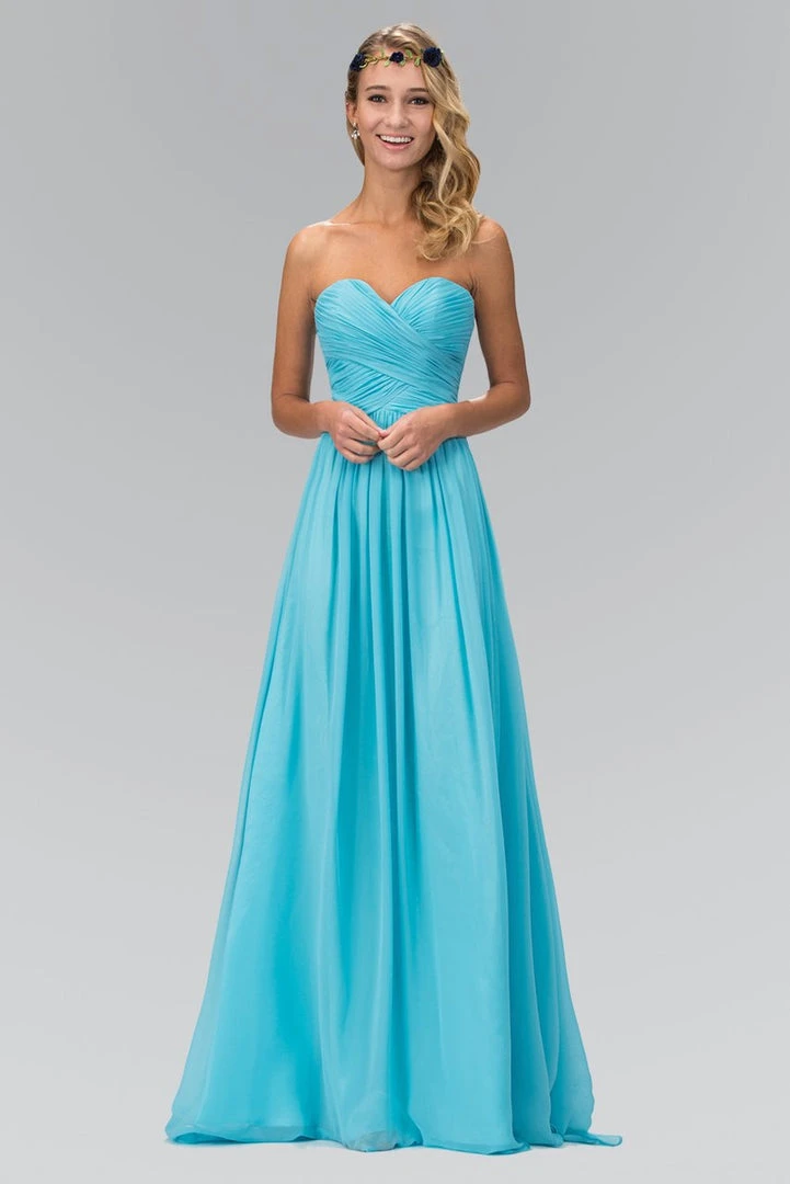 Elizabeth K - GL2076 Ruched Sweetheart Chiffon A-line Dress 3 Elizabeth K - GL2076 Ruched Sweetheart Chiffon A-line Dress