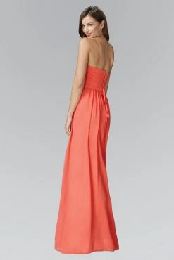 Elizabeth K - GL2164 Ruched Sweetheart Corset A-line Dress