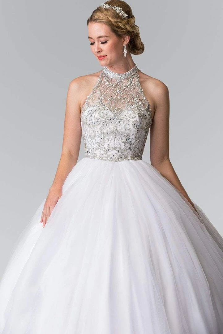 Elizabeth K - GL2206 High Illusion Ornate Ballgown 7 Elizabeth K - GL2206 High Illusion Ornate Ballgown
