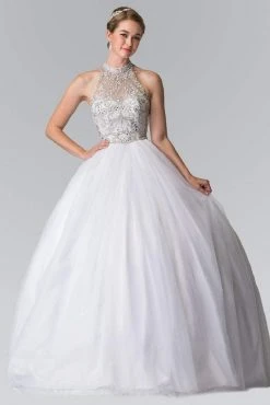 Elizabeth K - GL2206 High Illusion Ornate Ballgown 11 Elizabeth K - GL2206 High Illusion Ornate Ballgown