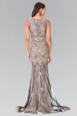 Elizabeth K - GL2269 Embroidered Floral Long Dress 9 Elizabeth K - GL2269 Embroidered Floral Long Dress