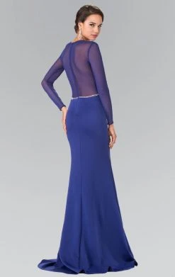 Elizabeth K - GL2284 Beaded Scoop Neck Rome Jersey Sheath Dress 13 Elizabeth K - GL2284 Beaded Scoop Neck Rome Jersey Sheath Dress