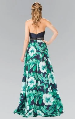 Elizabeth K - GL2302 Long Halter Floral Gown 7 Elizabeth K - GL2302 Long Halter Floral Gown