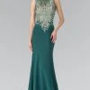 Elizabeth K - GL2323 Embellished Scoop Neck Rome Trumpet Dress 1 Elizabeth K - GL2323 Embellished Scoop Neck Rome Trumpet Dress