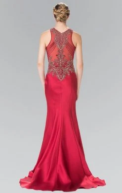 Elizabeth K - GL2325 Embellished High Neck Jersey Trumpet Dress 11 Elizabeth K - GL2325 Embellished High Neck Jersey Trumpet Dress