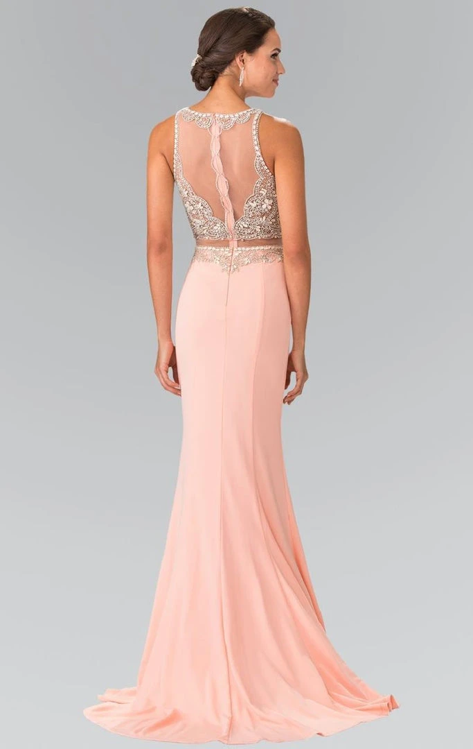 Elizabeth K - GL2342 Bead Embellished Illusion Sweetheart Dress 6 Elizabeth K - GL2342 Bead Embellished Illusion Sweetheart Dress