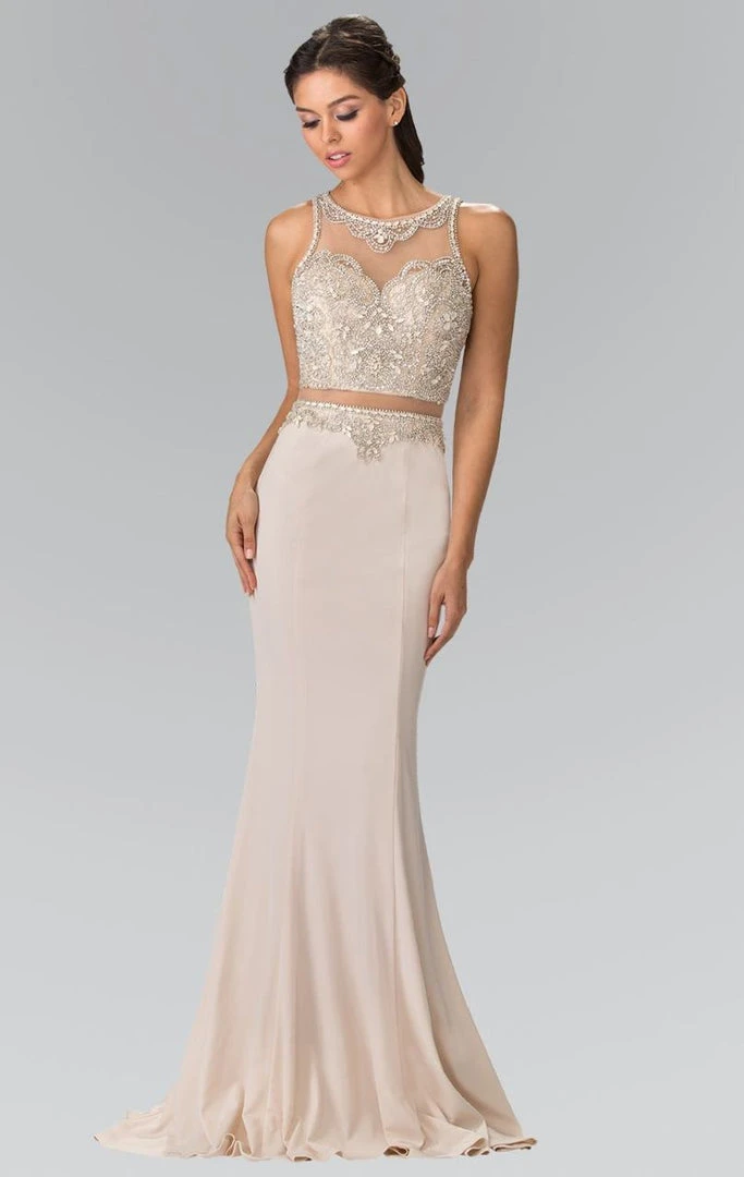 Elizabeth K - GL2342 Bead Embellished Illusion Sweetheart Dress 7 Elizabeth K - GL2342 Bead Embellished Illusion Sweetheart Dress
