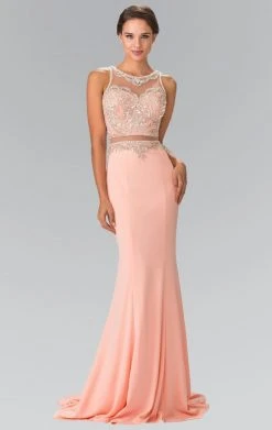 Elizabeth K - GL2342 Bead Embellished Illusion Sweetheart Dress 10 Elizabeth K - GL2342 Bead Embellished Illusion Sweetheart Dress