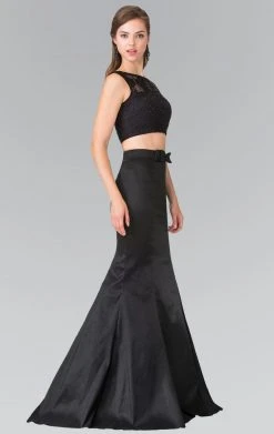 Elizabeth K - GL2354 Embellished Bateau Neck Lace Mermaid Dress 9 Elizabeth K - GL2354 Embellished Bateau Neck Lace Mermaid Dress