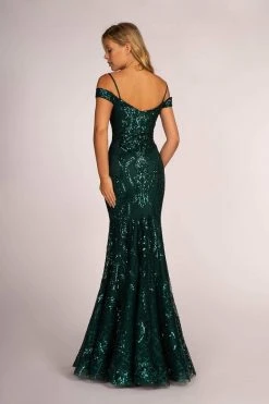 Elizabeth K - GL2552 Tulle Sequin Off Shoulder Mermaid Long Dress 24 Elizabeth K - GL2552 Tulle Sequin Off Shoulder Mermaid Long Dress