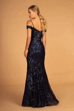 Elizabeth K - GL2552 Tulle Sequin Off Shoulder Mermaid Long Dress 27 Elizabeth K - GL2552 Tulle Sequin Off Shoulder Mermaid Long Dress