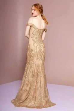 Elizabeth K - GL2552 Tulle Sequin Off Shoulder Mermaid Long Dress 21 Elizabeth K - GL2552 Tulle Sequin Off Shoulder Mermaid Long Dress