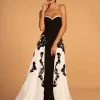 Elizabeth K - GL2582 Two Tone Embellished Sweetheart Dress 1 Elizabeth K - GL2582 Two Tone Embellished Sweetheart Dress