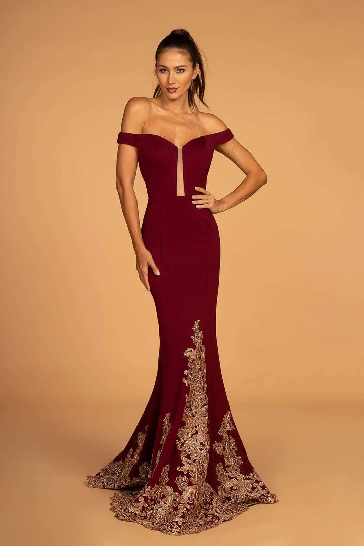 Elizabeth K - GL2658 Off-Shoulder Fitted Mermaid Dress 3 Elizabeth K - GL2658 Off-Shoulder Fitted Mermaid Dress