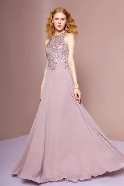 Elizabeth K - GL2680 Floral Embroidered A-Line Dress 15 Elizabeth K - GL2680 Floral Embroidered A-Line Dress