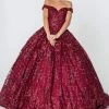 Elizabeth K - GL2803 Sequined Off-Shoulder Ballgown