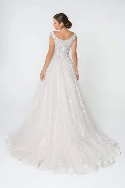 Elizabeth K - GL2823 Embellished Lace A-line Wedding Gown