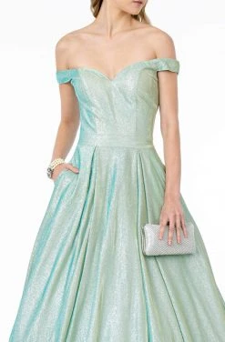 Elizabeth K - GL2904 Sweetheart Off-Shoulder Pleated Ballgown 10 Elizabeth K - GL2904 Sweetheart Off-Shoulder Pleated Ballgown