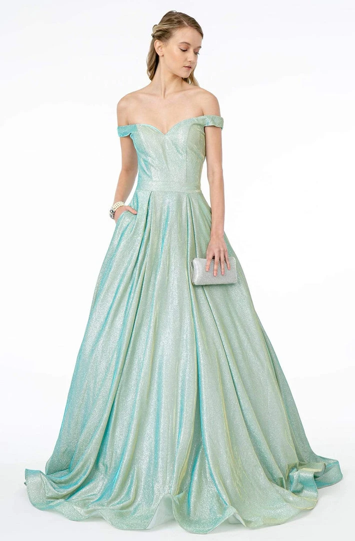 Elizabeth K - GL2904 Sweetheart Off-Shoulder Pleated Ballgown 3 Elizabeth K - GL2904 Sweetheart Off-Shoulder Pleated Ballgown