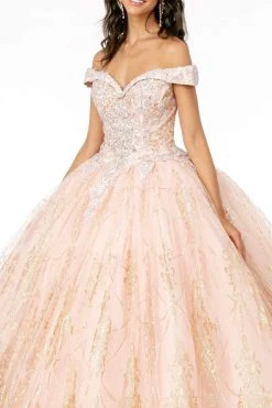 Elizabeth K - GL2910 Glitter Mesh Off-Shoulder Quinceanera Gown 21 Elizabeth K - GL2910 Glitter Mesh Off-Shoulder Quinceanera Gown