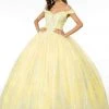 Elizabeth K - GL2910 Glitter Mesh Off-Shoulder Quinceanera Gown 1 Elizabeth K - GL2910 Glitter Mesh Off-Shoulder Quinceanera Gown