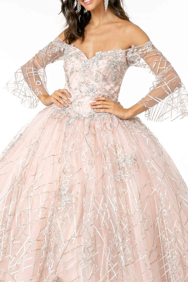Elizabeth K - GL2911 Glitter Off-Shoulder Ballgown 7 Elizabeth K - GL2911 Glitter Off-Shoulder Ballgown