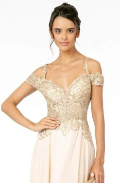 Elizabeth K - GL2998 Embroidered Sweetheart Chiffon A-Line Gown 17 Elizabeth K - GL2998 Embroidered Sweetheart Chiffon A-Line Gown