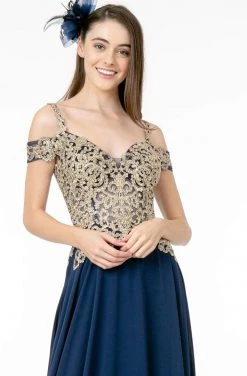 Elizabeth K - GL2998 Embroidered Sweetheart Chiffon A-Line Gown 12 Elizabeth K - GL2998 Embroidered Sweetheart Chiffon A-Line Gown