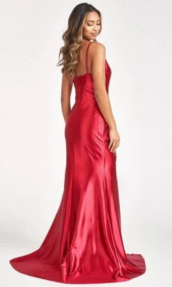 Elizabeth K GL3044 - Draped Satin Mermaid Prom Dress