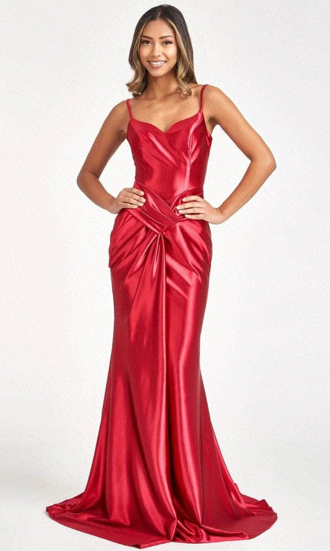 Elizabeth K GL3044 - Draped Satin Mermaid Prom Dress 3 Elizabeth K GL3044 - Draped Satin Mermaid Prom Dress