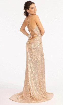 Elizabeth K GL3049 - Floral Applique Sequin Prom Dress 27 Elizabeth K GL3049 - Floral Applique Sequin Prom Dress