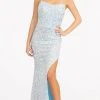 Elizabeth K GL3051 - Sleeveless Sequined Evening Gown 1 Elizabeth K GL3051 - Sleeveless Sequined Evening Gown