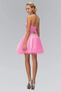 Elizabeth K - GS1139 Jeweled Ruched Sweetheart Tulle A-line Dress 5 Elizabeth K - GS1139 Jeweled Ruched Sweetheart Tulle A-line Dress