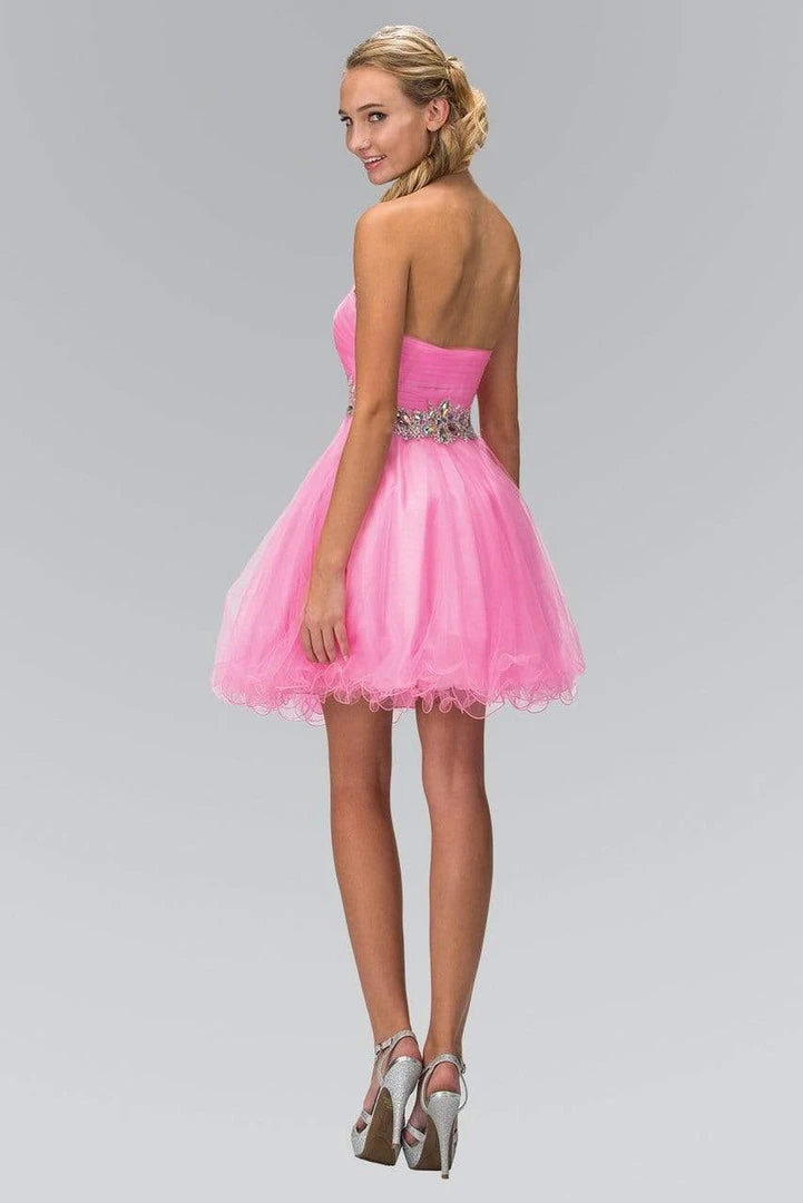Elizabeth K - GS1139 Jeweled Ruched Sweetheart Tulle A-line Dress 4 Elizabeth K - GS1139 Jeweled Ruched Sweetheart Tulle A-line Dress