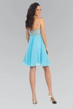 Elizabeth K - GS1142 Bejeweled Sweetheart Chiffon A-Line Dress 5 Elizabeth K - GS1142 Bejeweled Sweetheart Chiffon A-Line Dress